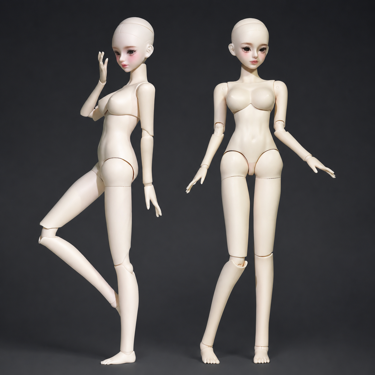 BIJIDI 1/4 BJD Female Doll Body, High-Beauty Makeup Head with Wig, MJD Collectible Figure Product view