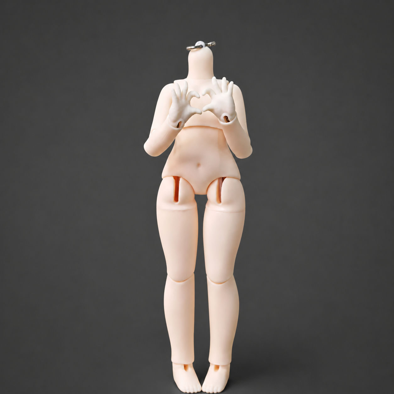 Little Bell Community 1/6 BJD Doll Body - Interchangeable Chest & Hands, Height Adjustable, 3-Plug 6-Socket Articulated Body for 1/6 Doll Heads Product view