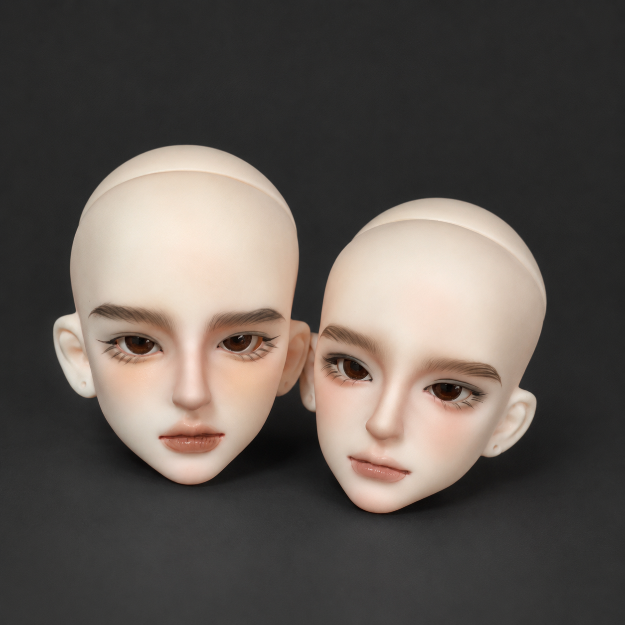 Hand-Painted BJD Doll Head for 4-unit, 3-unit, 5-unit, 6-unit Male MJD Uncle Body, Custom Face-up Figure Jointed Doll Head Product view